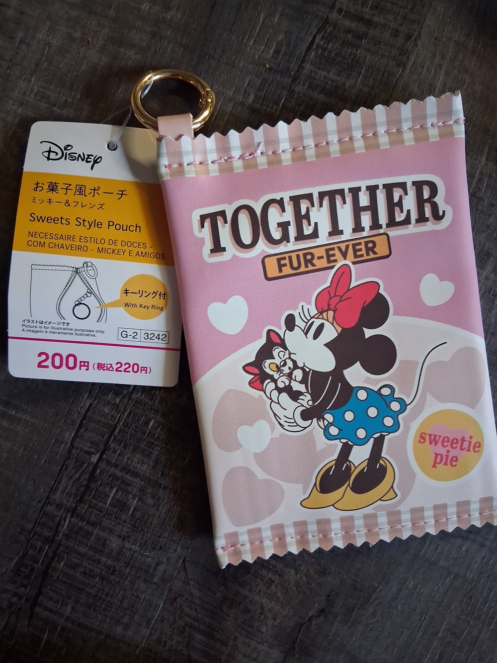 Disney Minnie Mouse "Together Fur-Ever" Pink Sweets Style Pouch